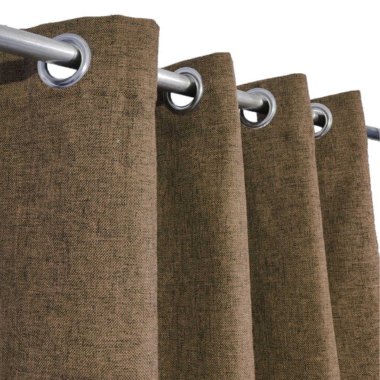 Dark Brown Premium Thick Jute Curtain