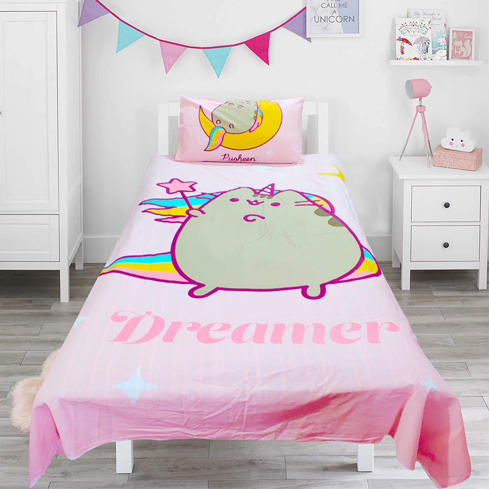 Kitty Friends Dreamer Cotton Kids Bed Sheet