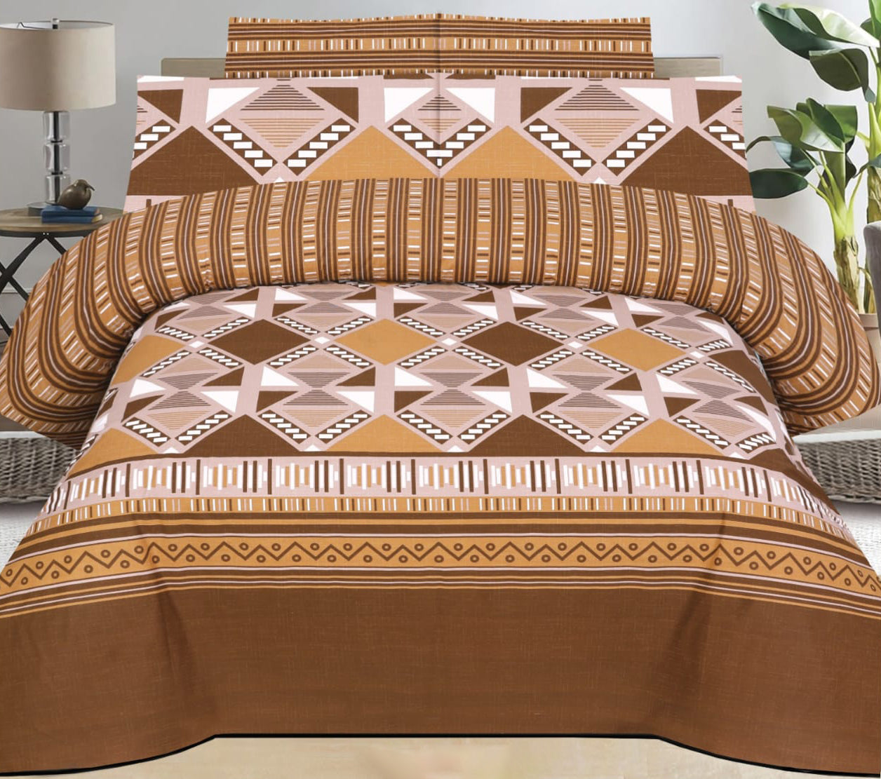 King Size Cotton Bedsheet Set – Soft & Comfortable