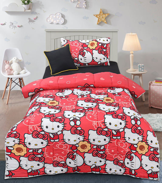 Hot Pink Hello Kitty Single Comforter Set