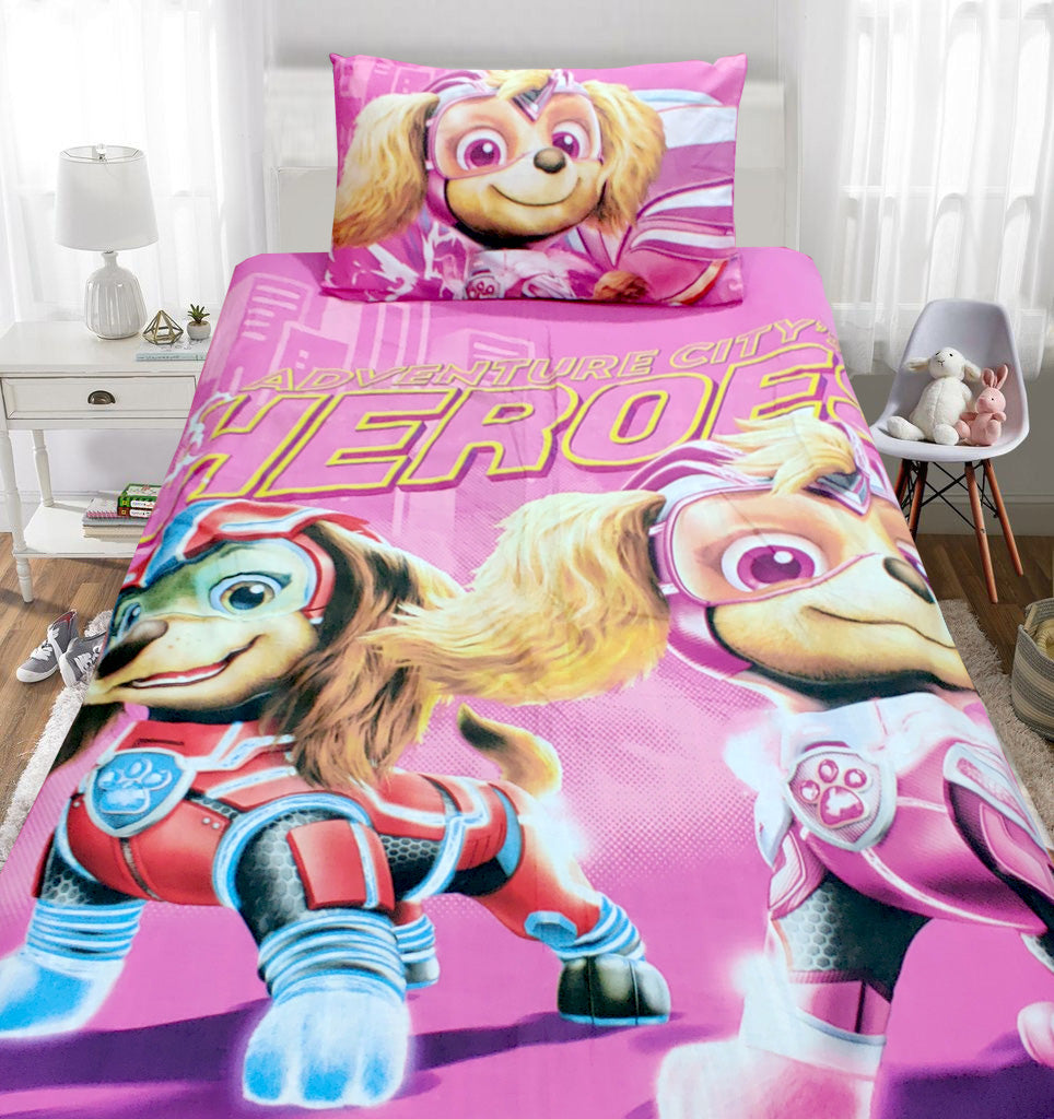 Paw Patrol Girls Single Bed Sheet Set