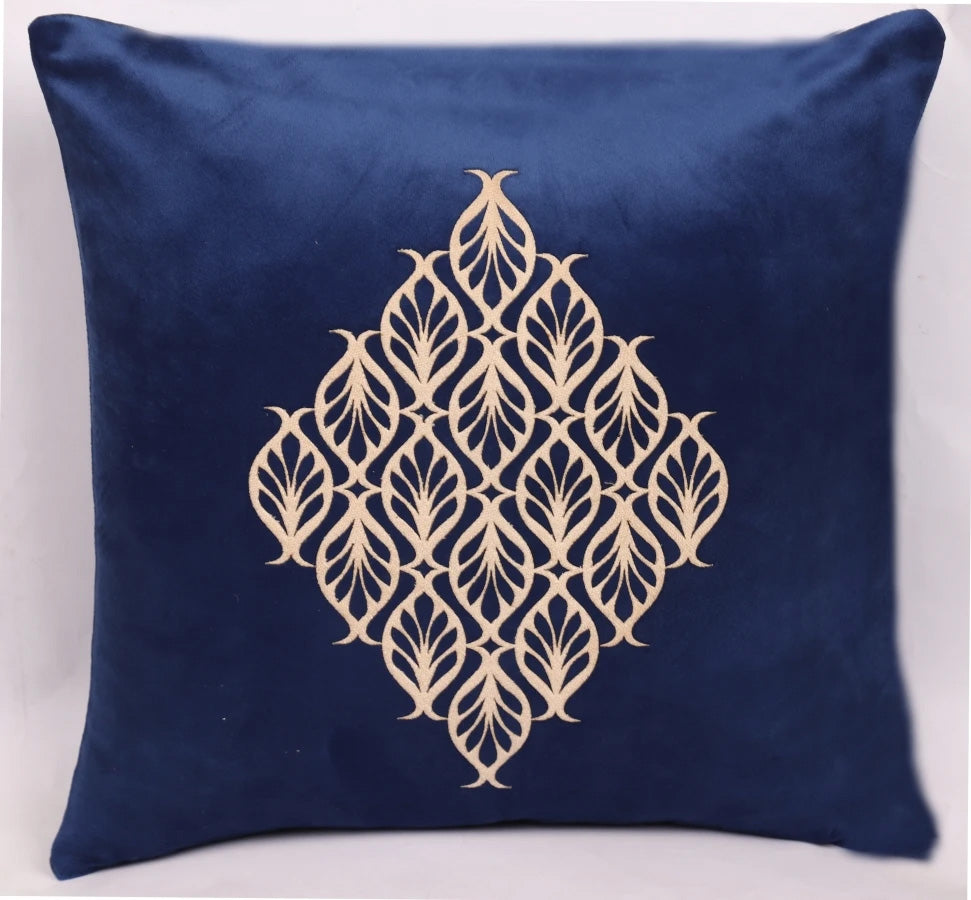 SOFT VELVET BLUE CUSHION COVER