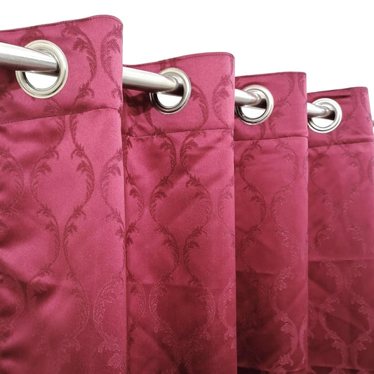 Hot Pink Shanghai Silk Window Curtain