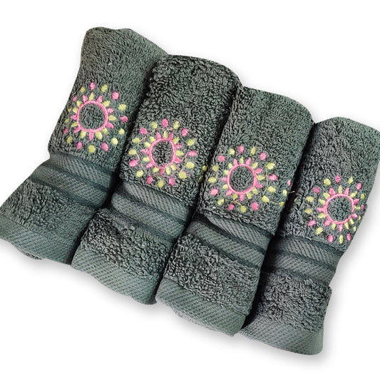 Soft Face Mini Towels Napkin Rumal-Face Towel Washcloths Towel Pack of 4