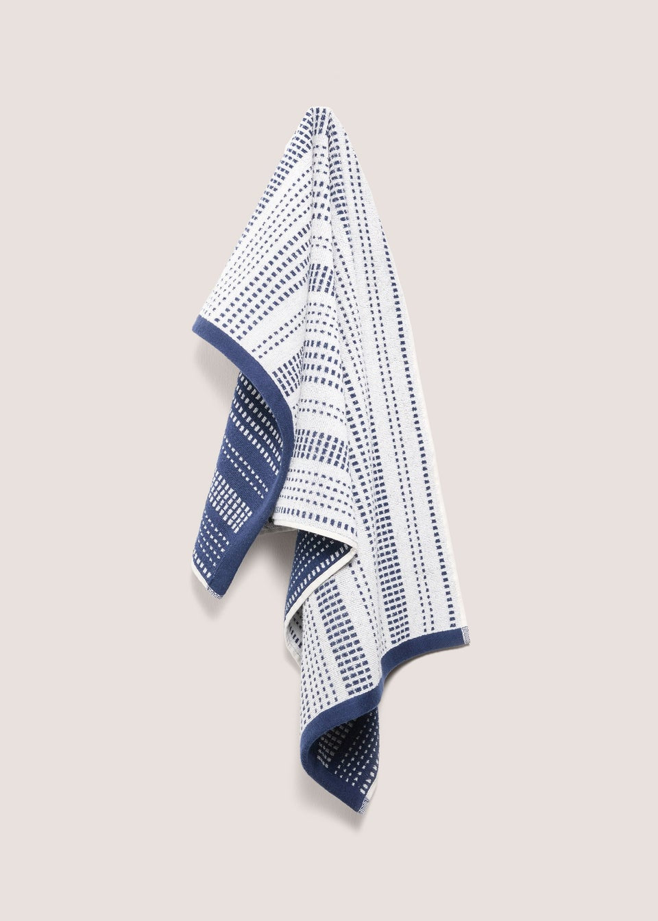 Two Side Two Tone Cotton Blue Stripe Towel