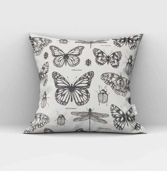 Butterfly Printed Kids Room Cushion Cover