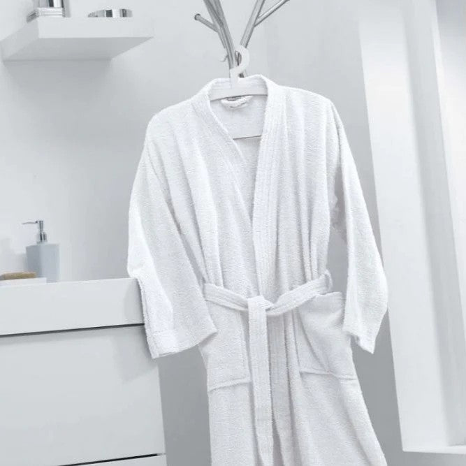 White Egyptian Cotton Bathrobe