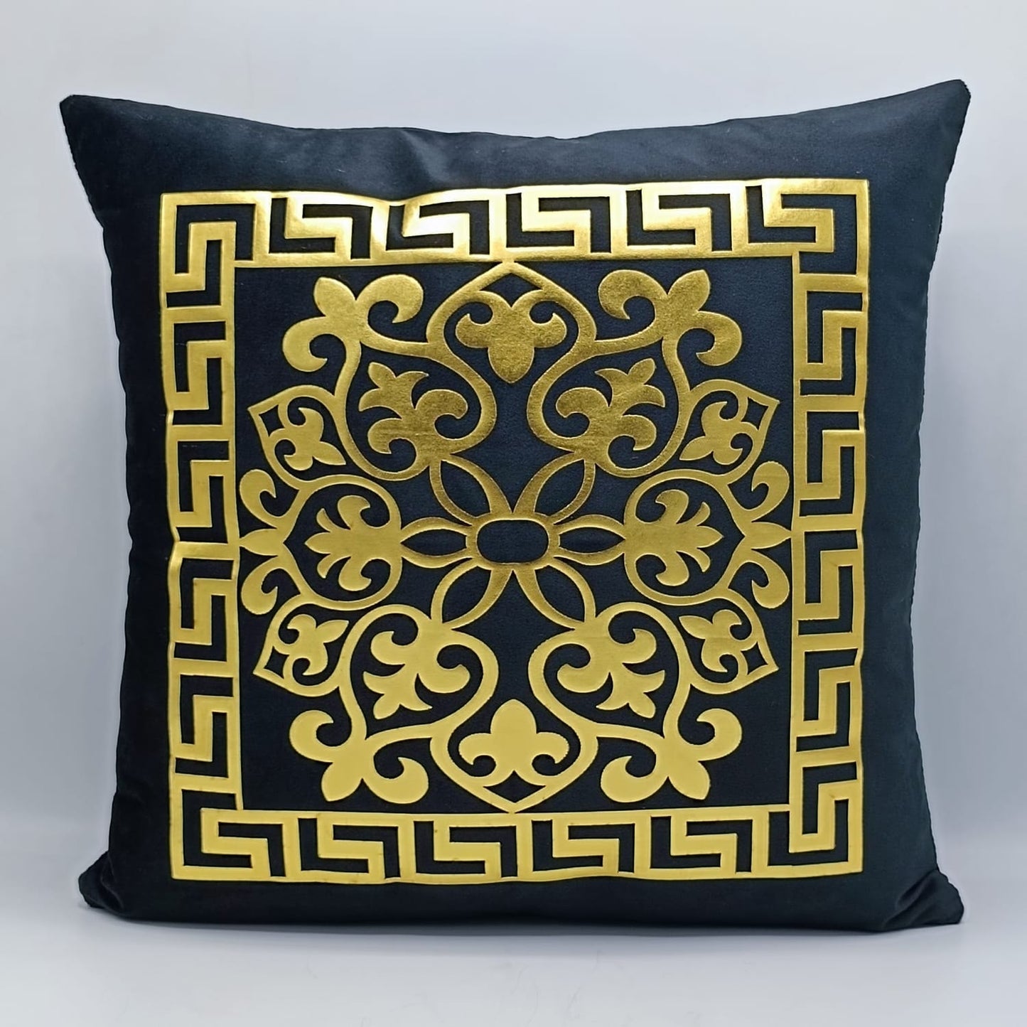 Black & Gold Laser Design Cushion