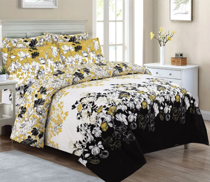 6 Pc's Pure Cotton Comforter Set
