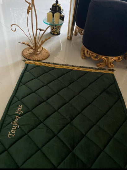 Soft Quilted Handmade Customized (Name) Prayer Mat