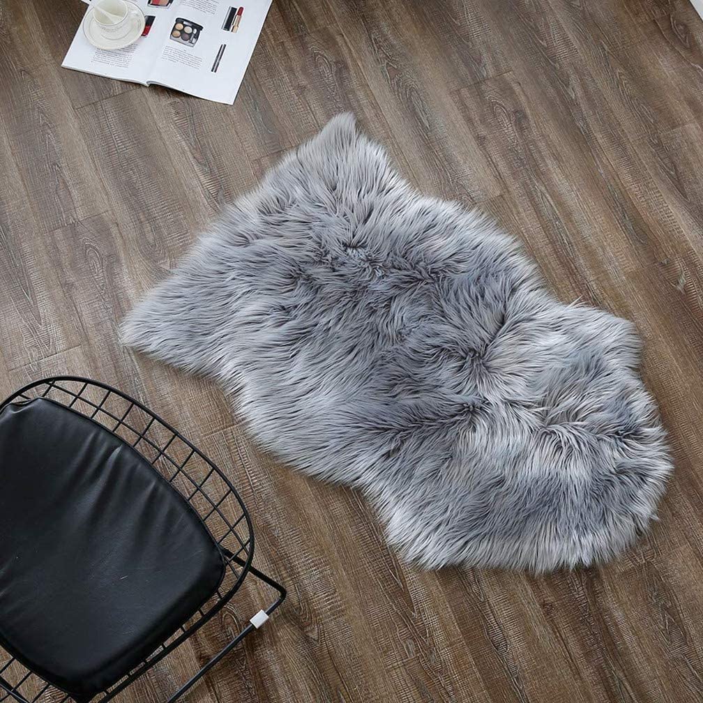 Fluffy Faux Sheep Rug Soft Mat For Living Room