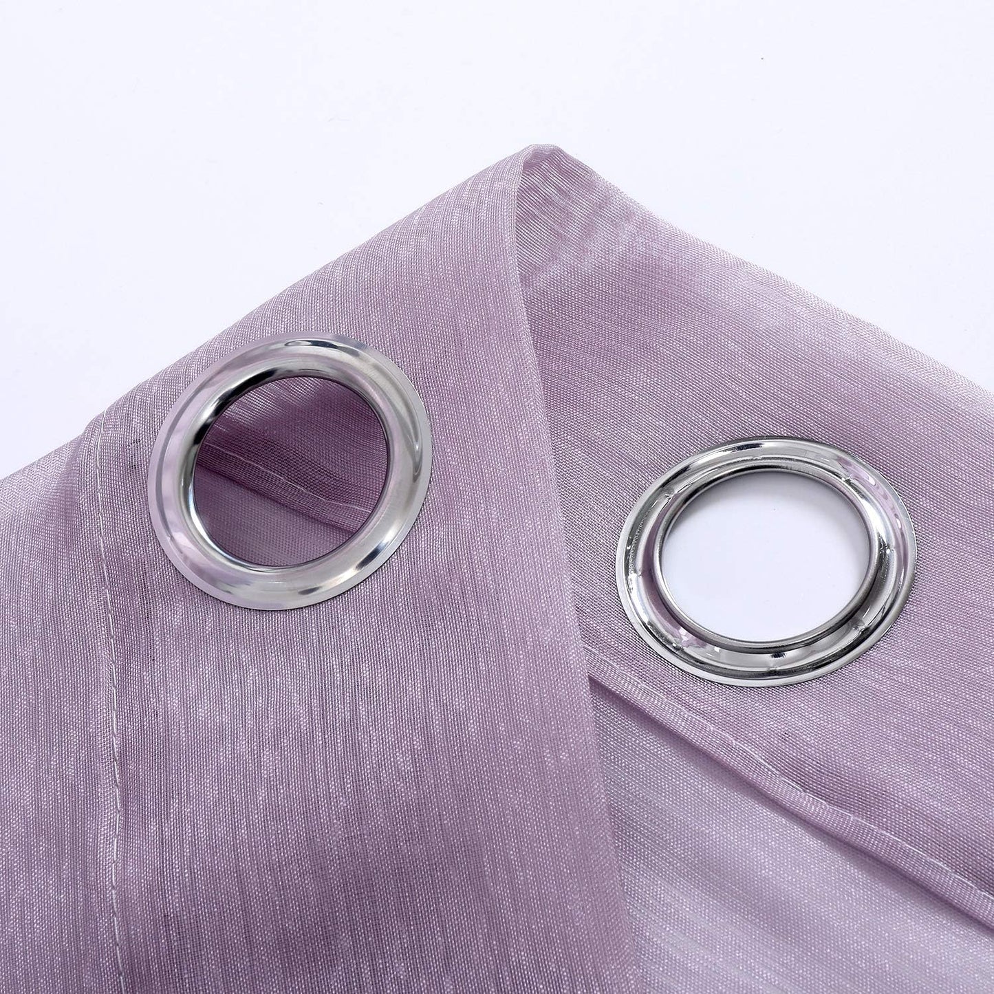 Lavender Purple Chiffon Sheer Curtains- Set of 2