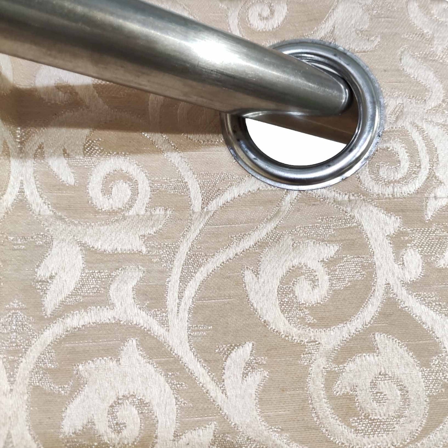 Cream Premium Quality Eyelet Curtain - Single Panel