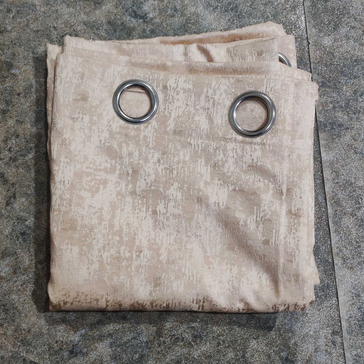 Cream Premium Quality Eyelet Curtain - Single Panel