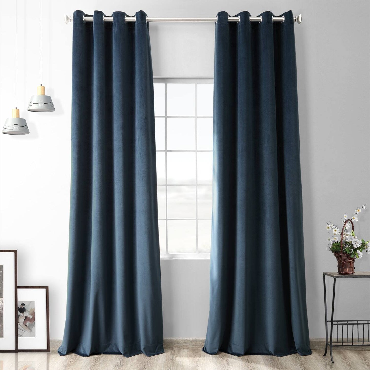 High Quality Velvet Eyelet Curtains