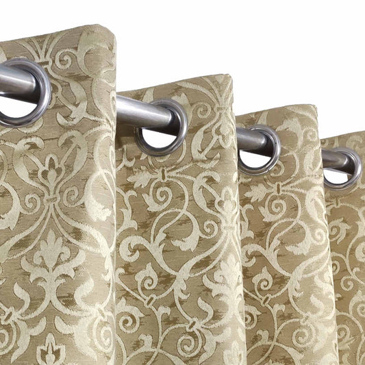 Golden Premium Quality Eyelet Curtain - Single Panel