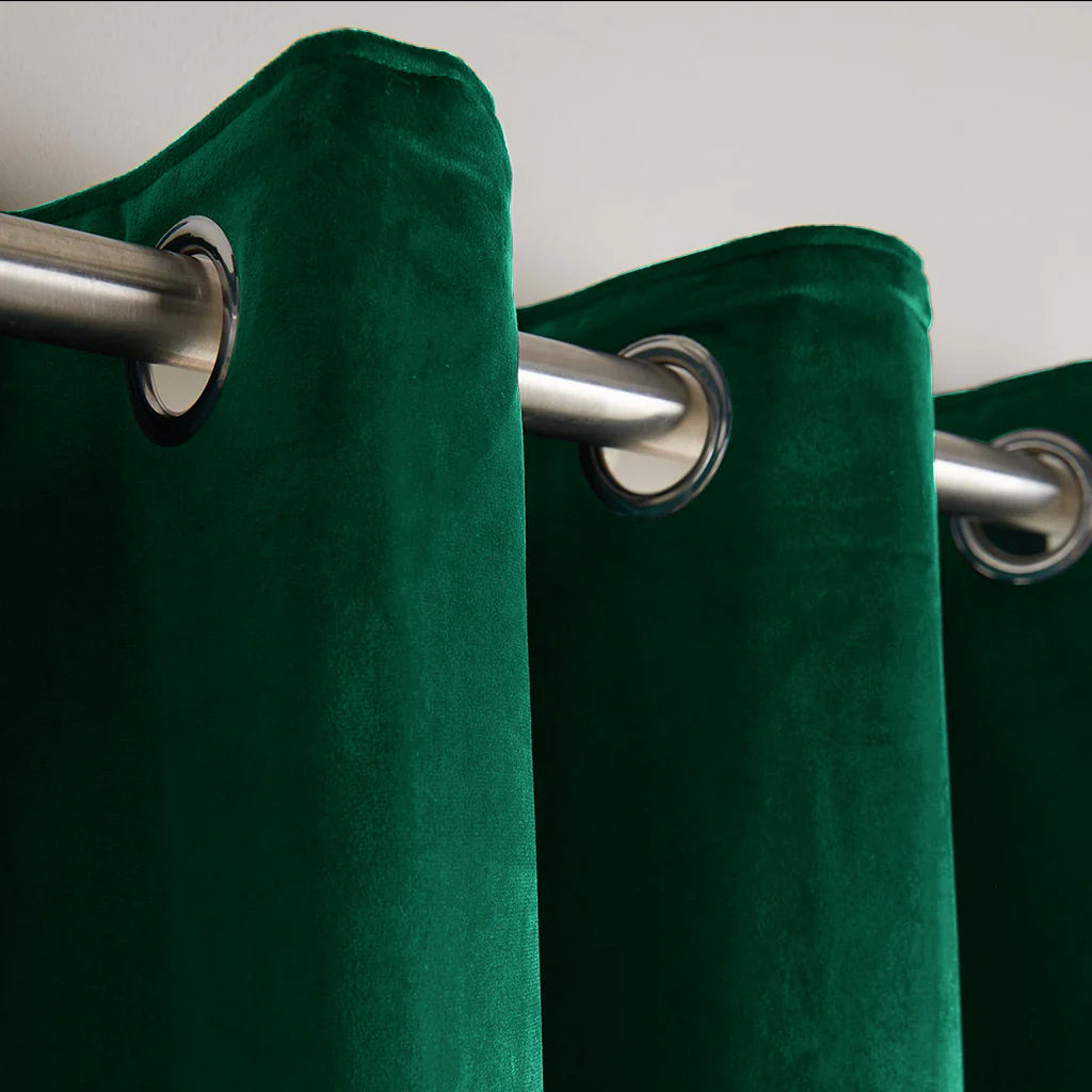 Green Premium Quality Velvet Curtains