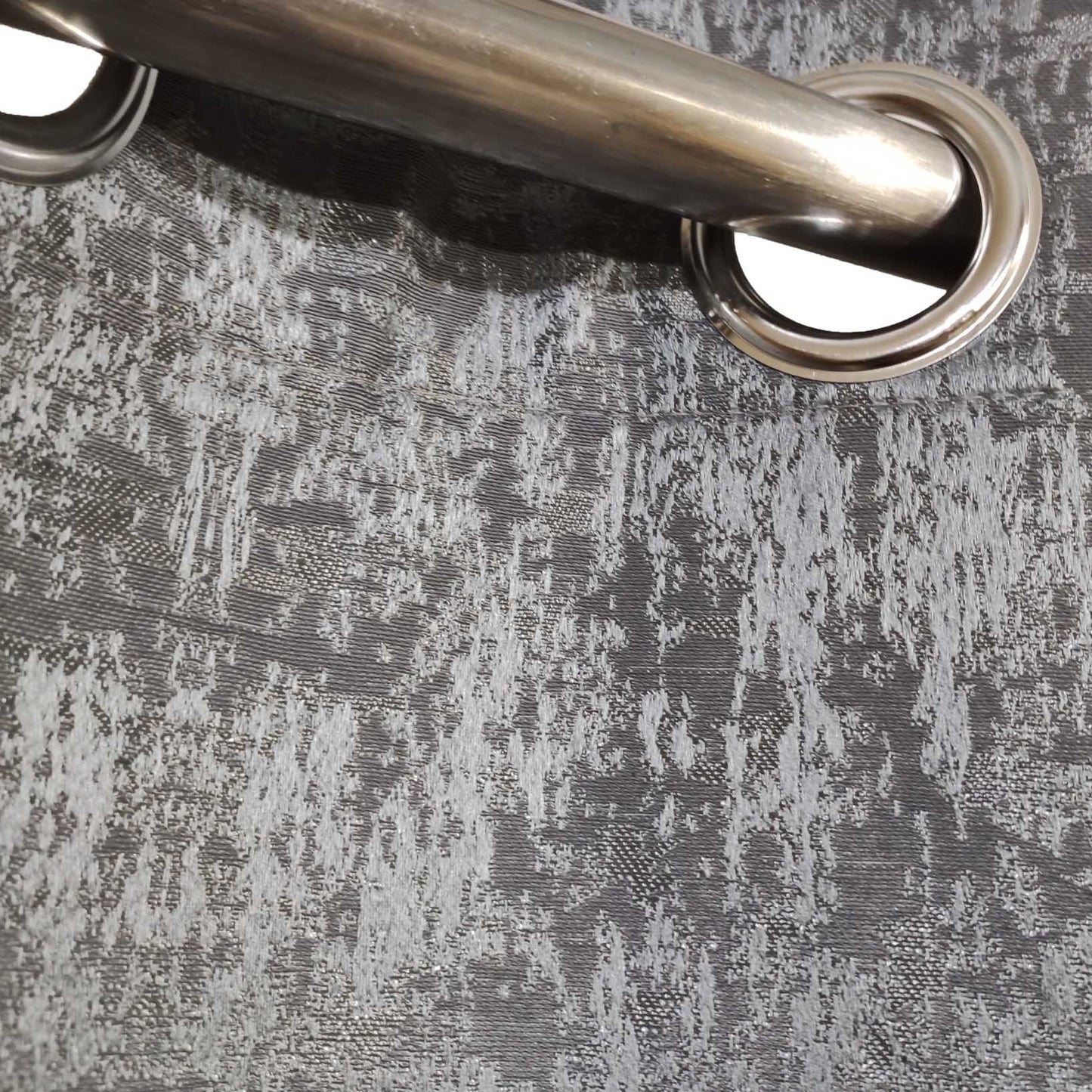 Grey Premium Quality Eyelet Curtain - Single Panel