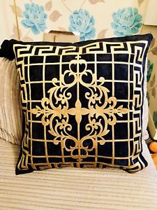 Decorative Velvet Laser Design Cushion Cover