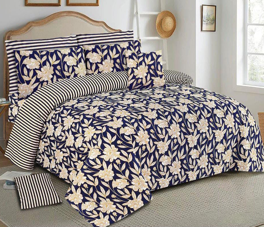 High Quality 3 Pc’s Cotton Bed Sheet Set