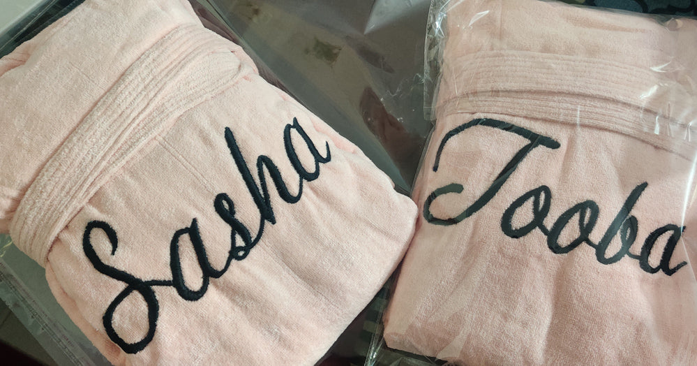 Personalized Embroidered Name Bathrobe
