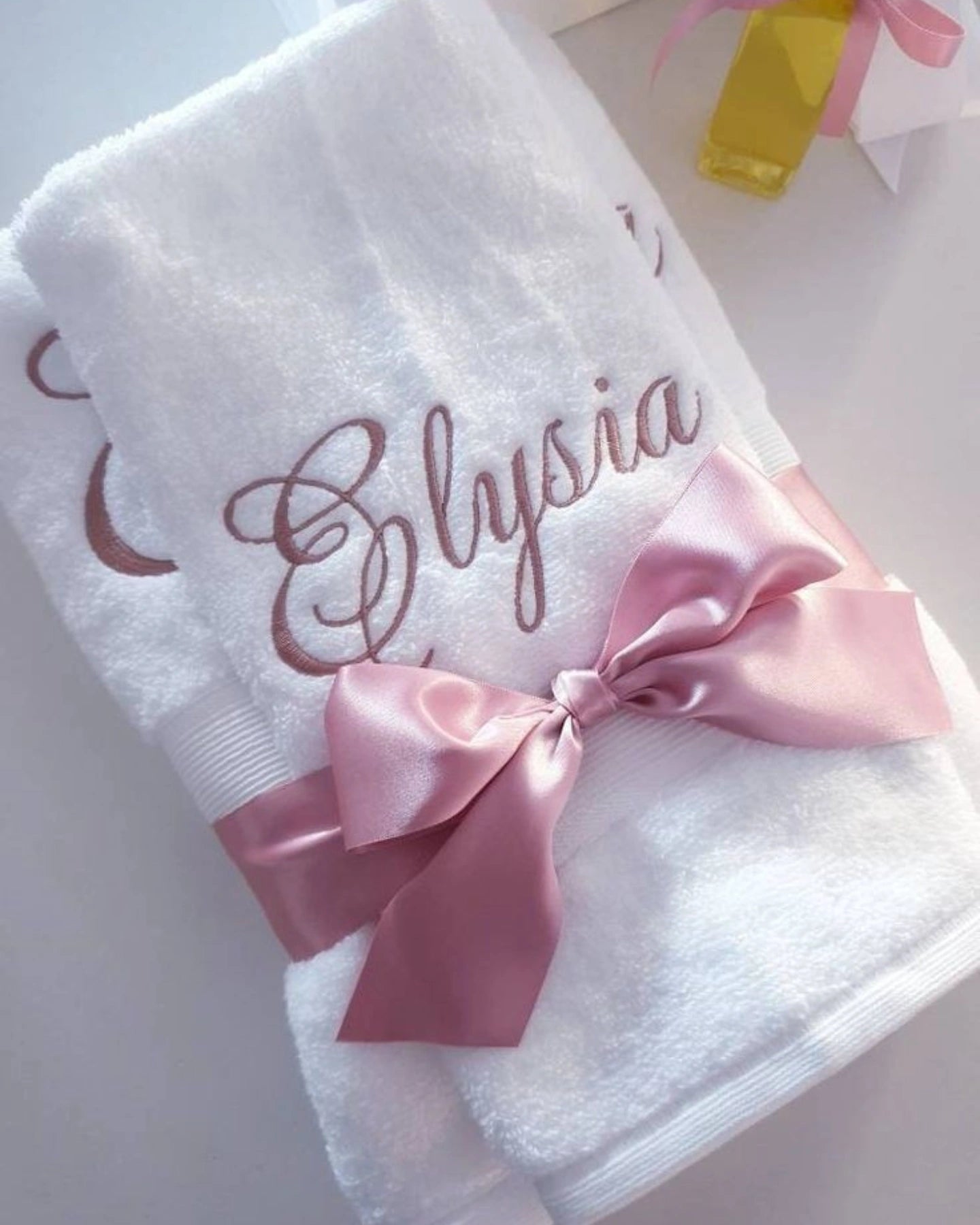 Personalized Name Towel 100% Cotton (Make a personalized towel with your name) - Pair