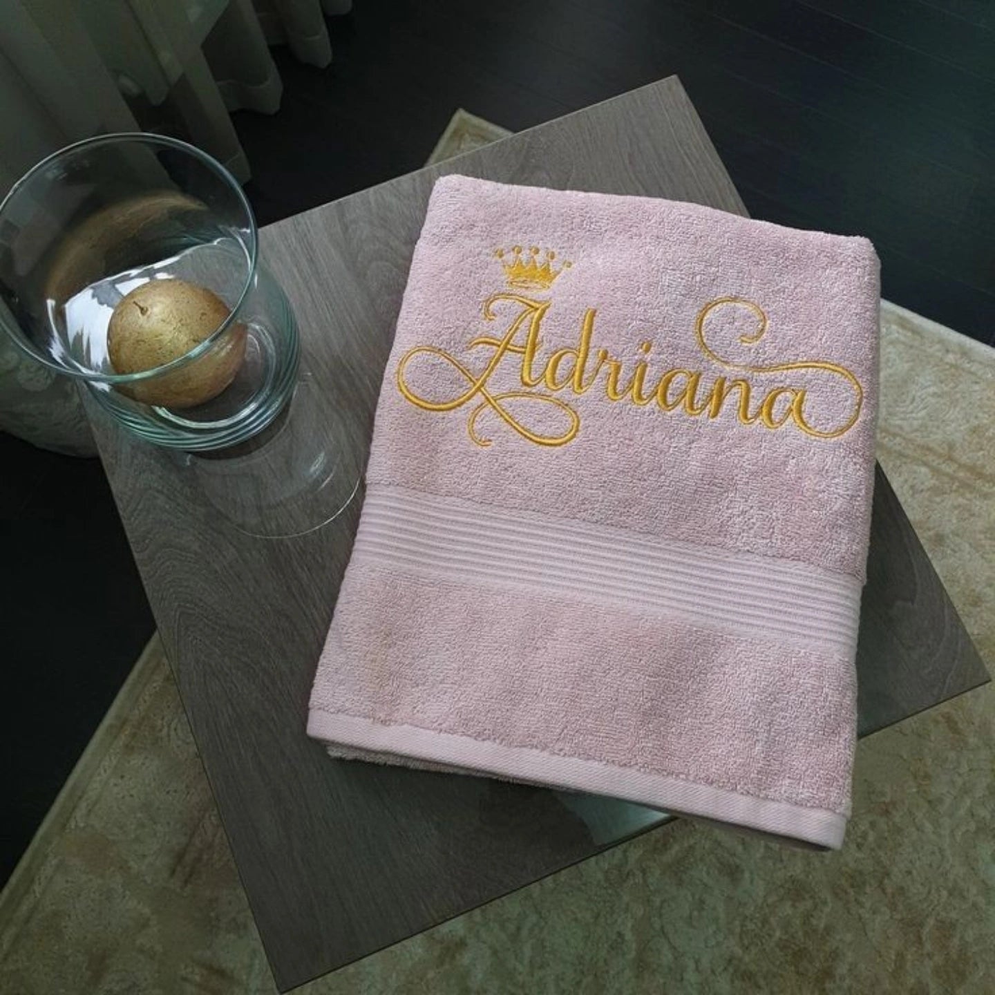 Personalized Name Towel 100% Cotton (Make a personalized towel with your name) - Pair