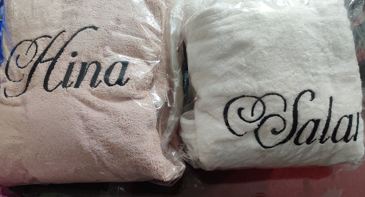 Personalized Embroidered Name Bathrobe