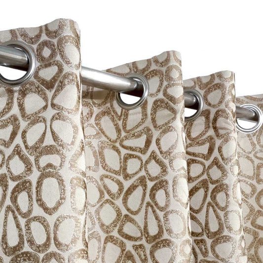 Light Brown Viscose Ready Made Curtain