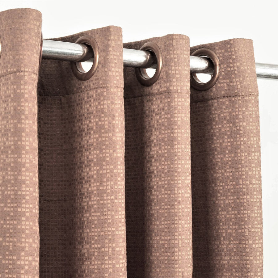 Light Brown Jacquard Curtain