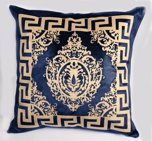 Luxury Navy Blue Velvet Cushion Cover