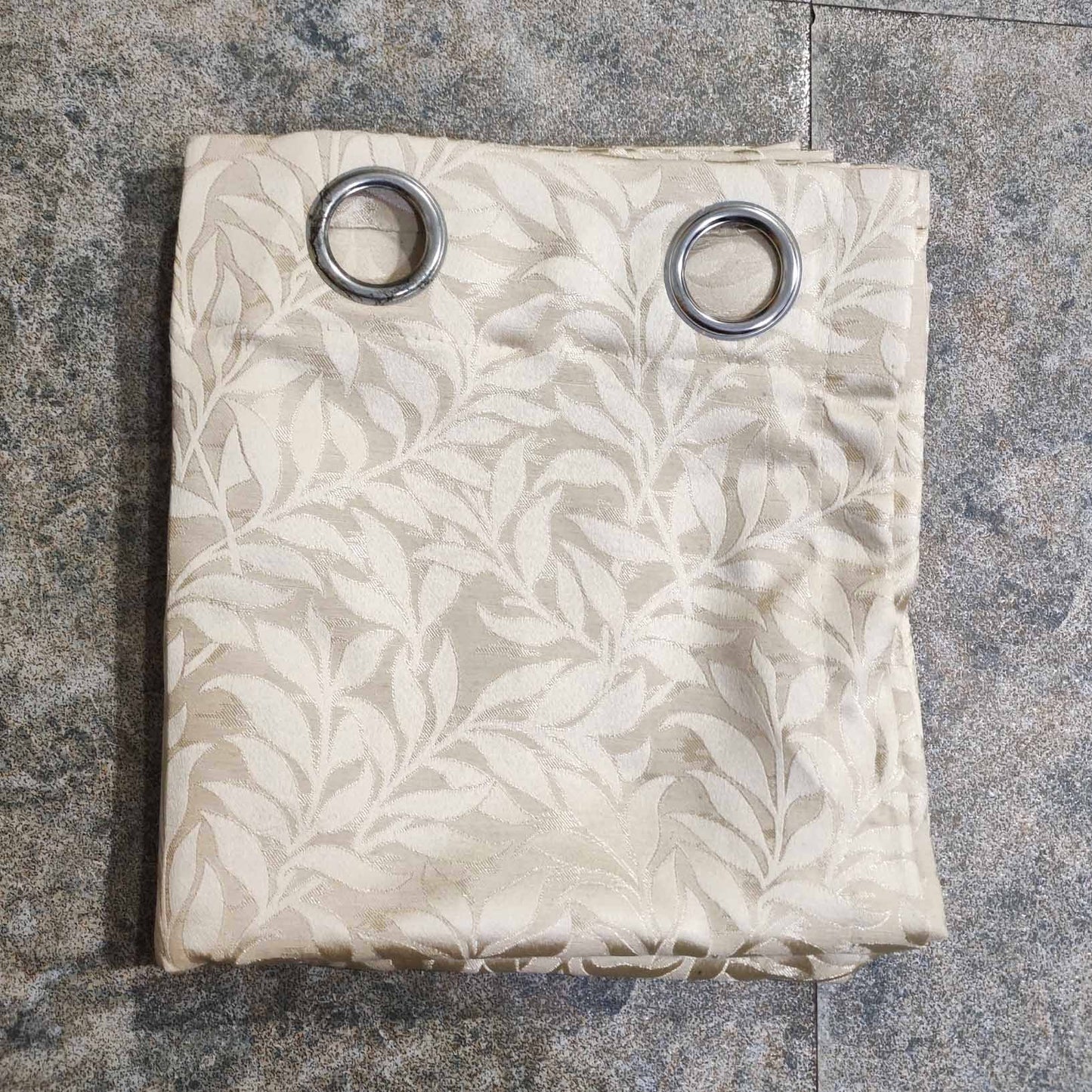 Off White Premium Quality Eyelet Curtain - Single Panel