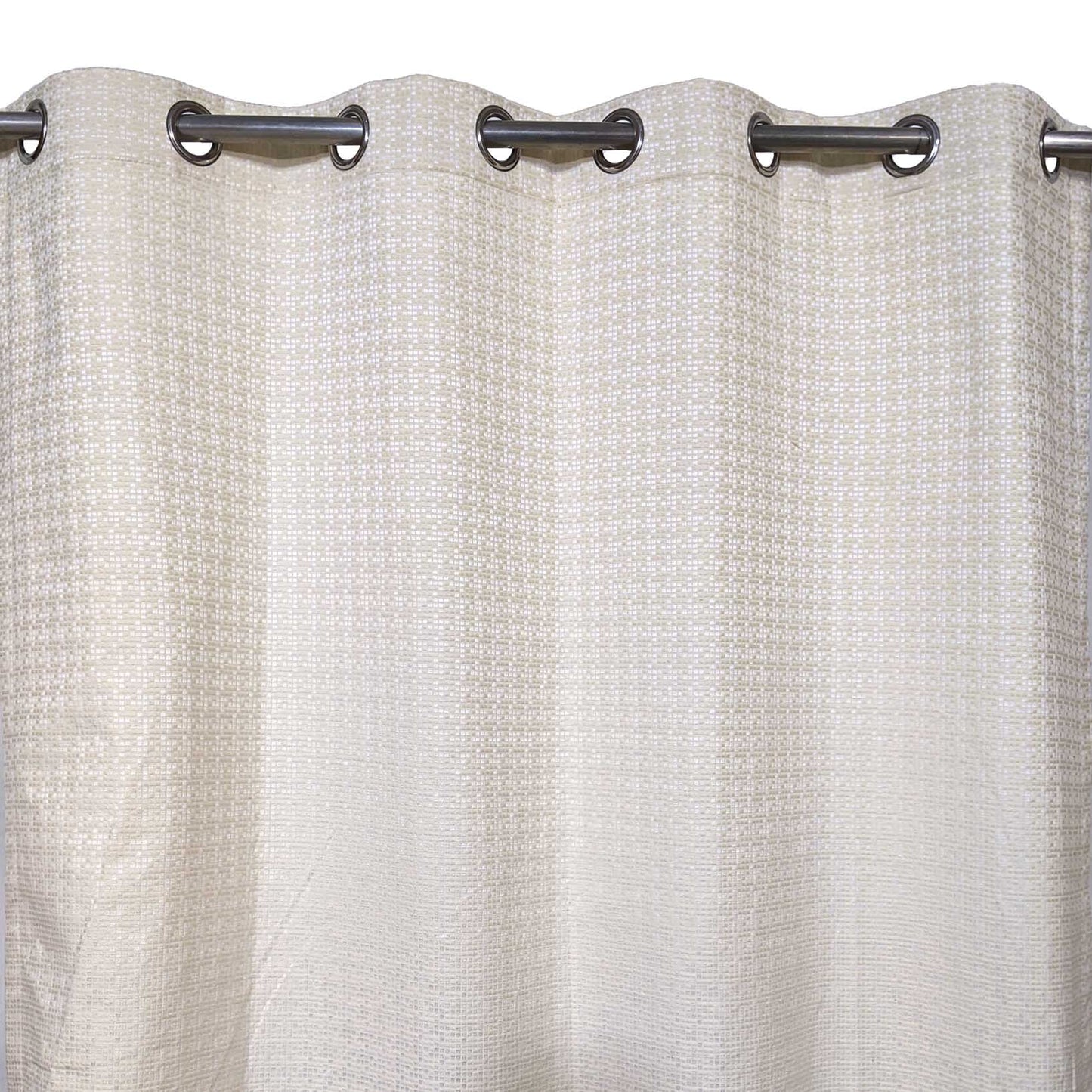 Off White Jacquard Curtain