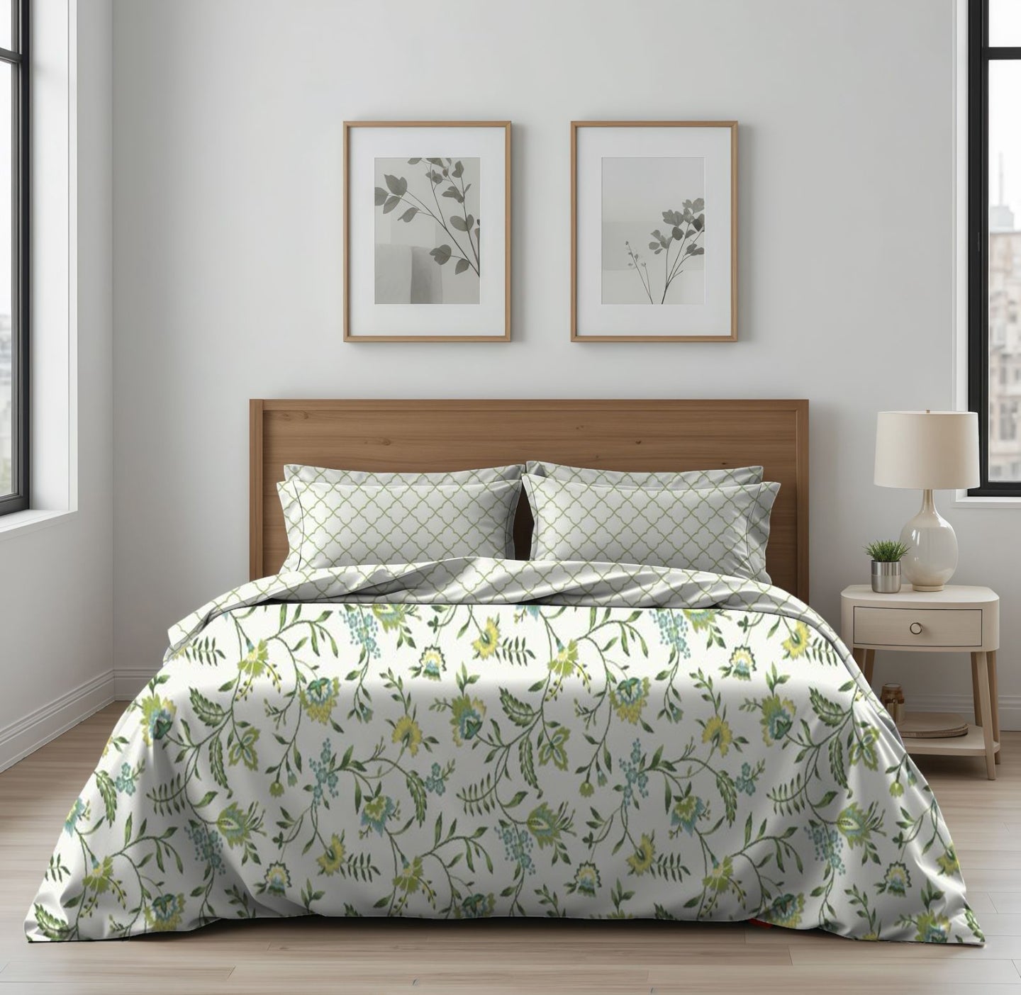 King Size Cotton Bedsheet Set – Soft & Comfortable