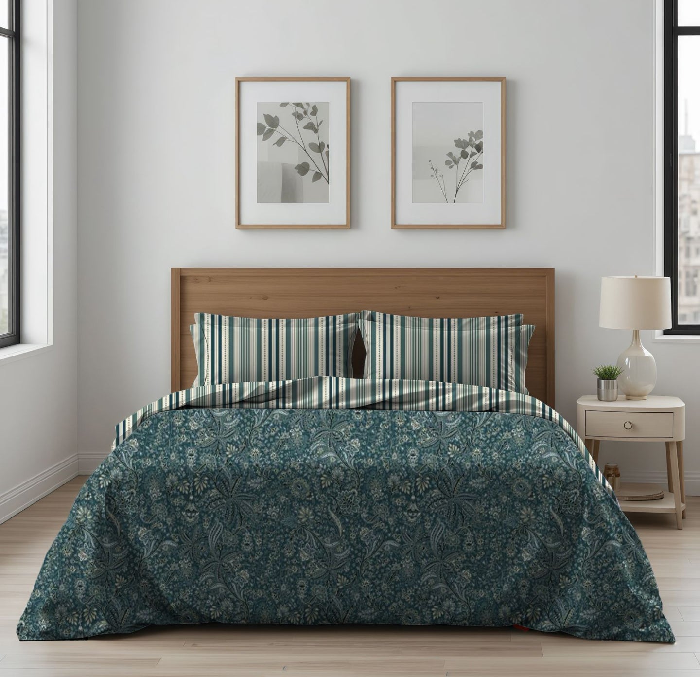 King Size Cotton Bedsheet Set – Soft & Comfortable