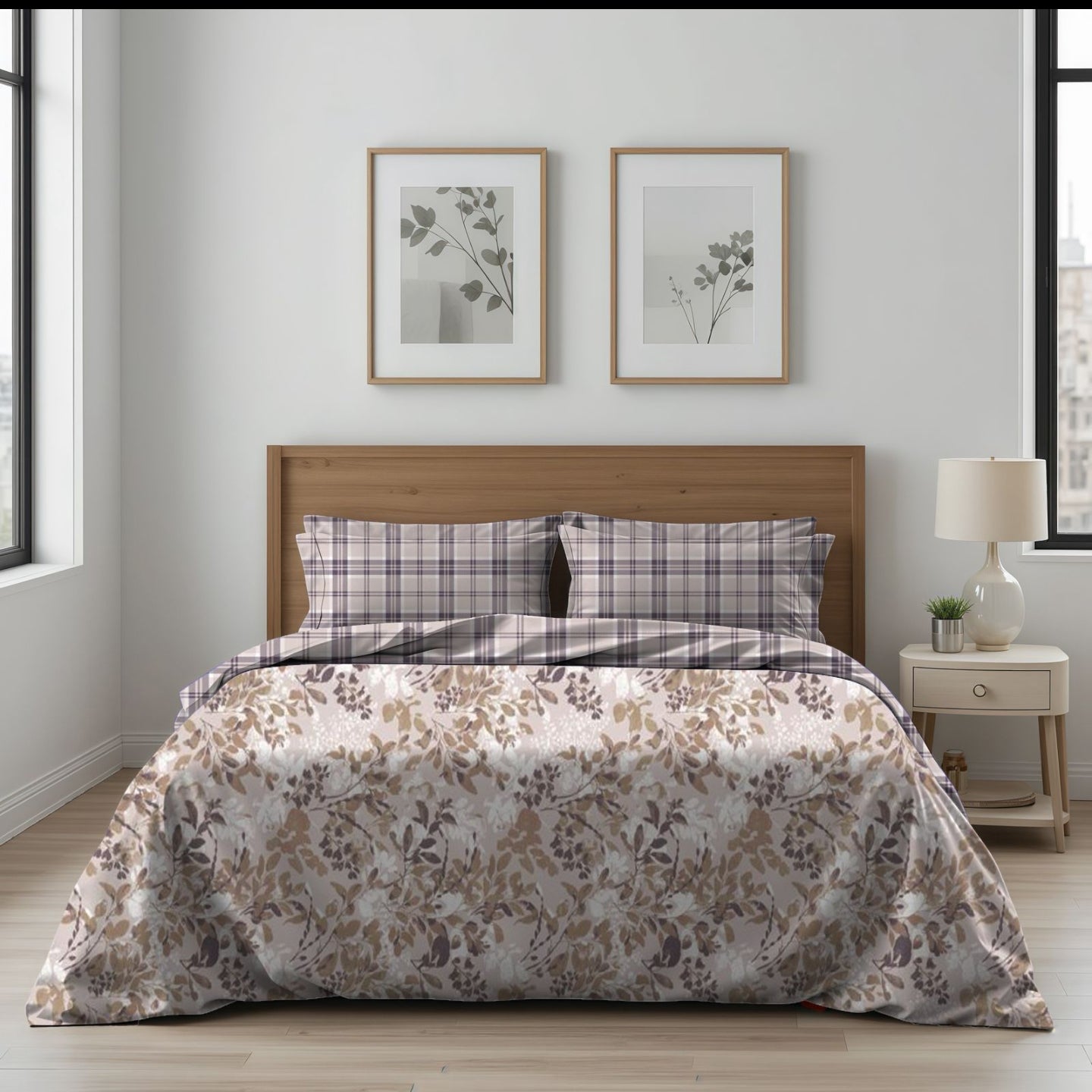 King Size Cotton Bedsheet Set – Soft & Comfortable