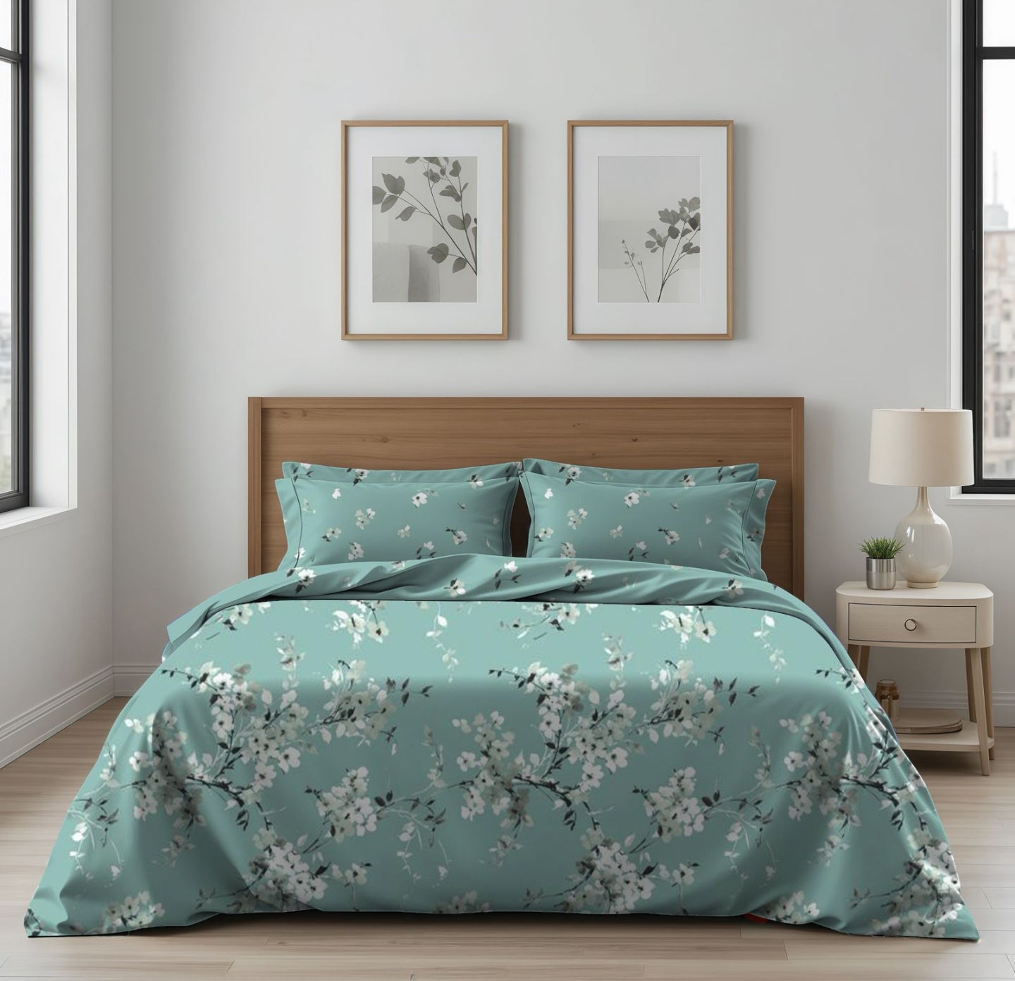 King Size Cotton Bedsheet Set – Soft & Comfortable