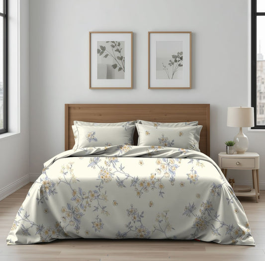 King Size Cotton Bedsheet Set – Soft & Comfortable