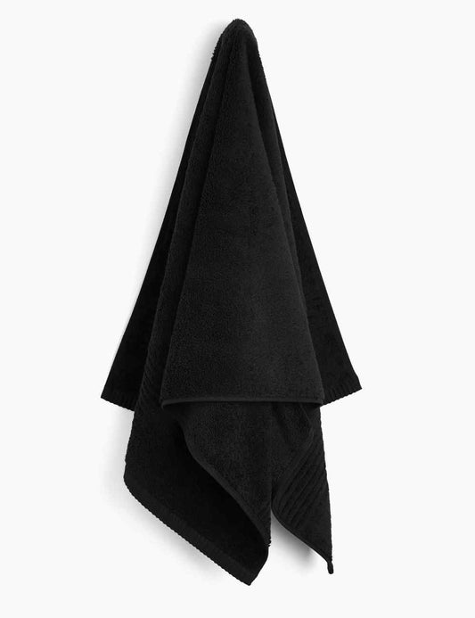 Black Cotton Export Quality Bath Towel