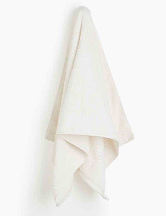 Cream Super Soft Cotton Bath Towel - Adult Size