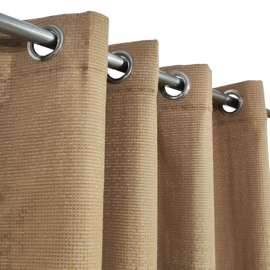 Golden Brown Jacquard Curtain