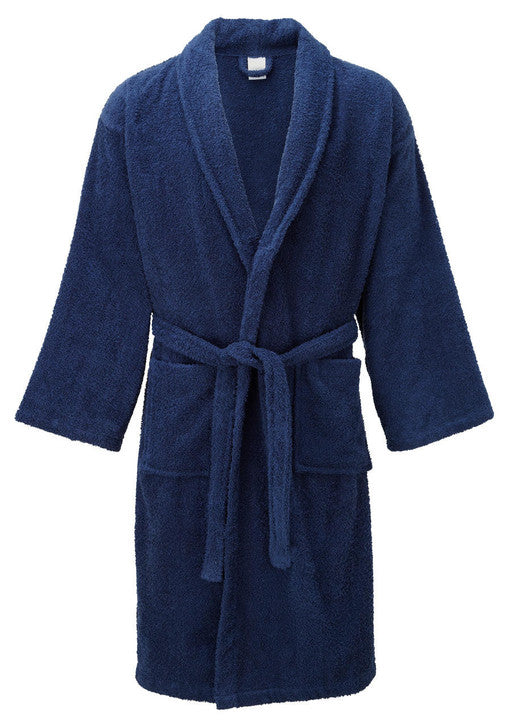 Blue Egyptian Cotton Bathrobe