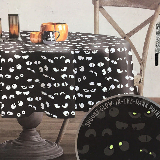 Glow-in-the-Dark Eyeballs Tablecloth