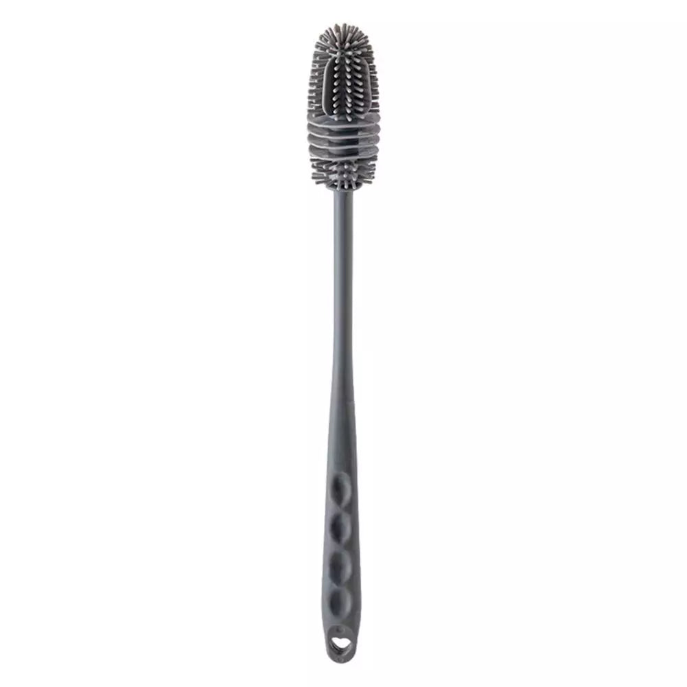 Silicone Feeder Bottle Brush Glass Brush Cup Brushes Long Handle -1 Pcs