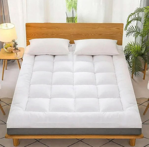 Premium White Single Size Mattress Topper