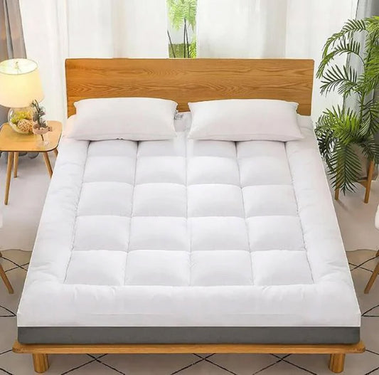 Premium White Single Size Mattress Topper