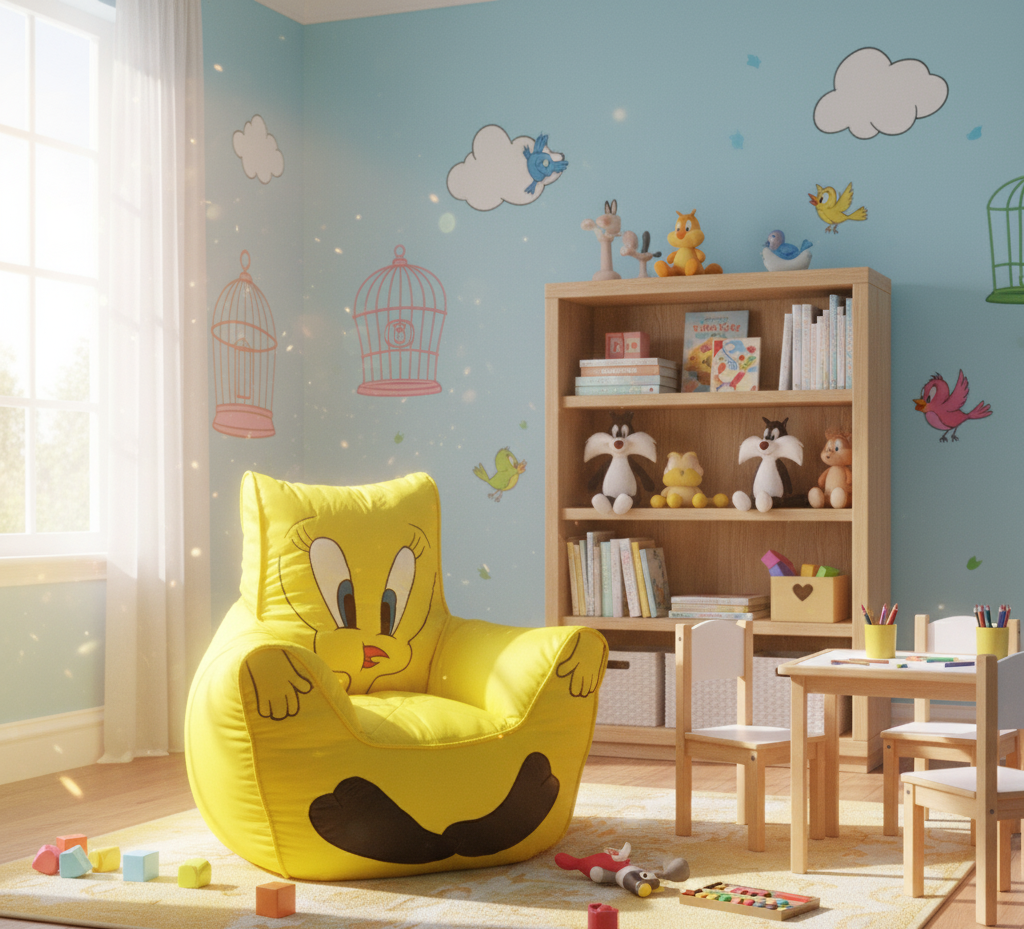 Tweety Cozy Kids Bean Bag