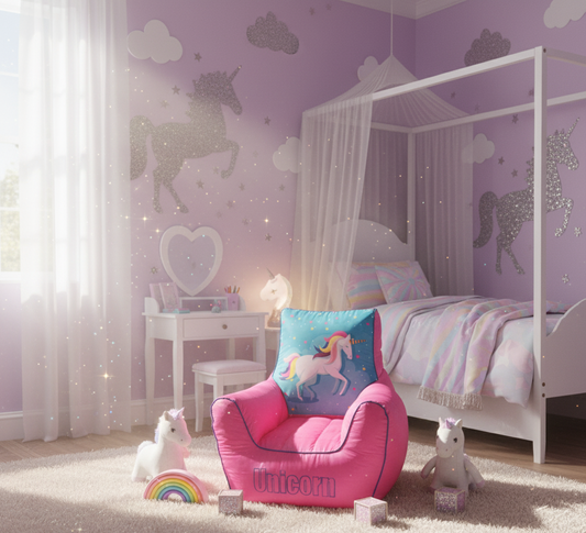 Unicorn Cozy Kids Bean Bag