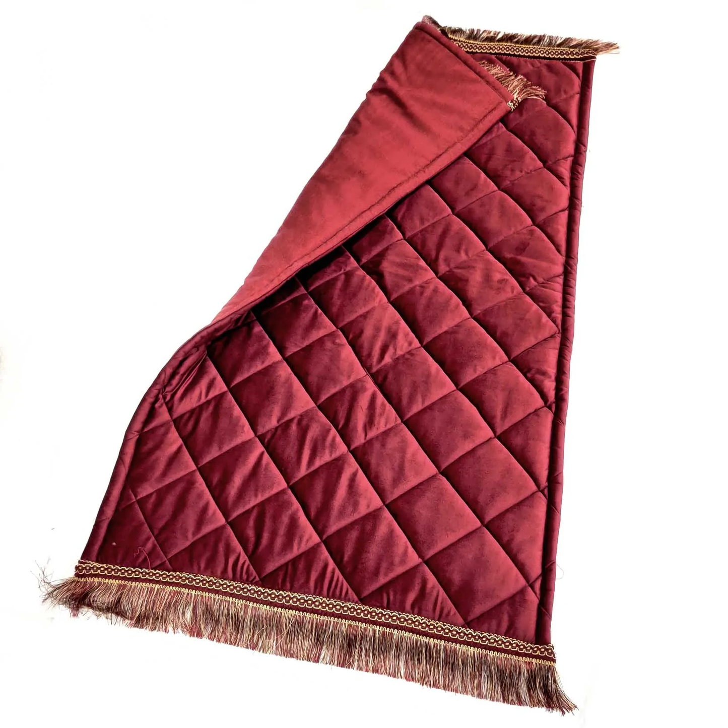 Maroon Quilted Prayer Mat